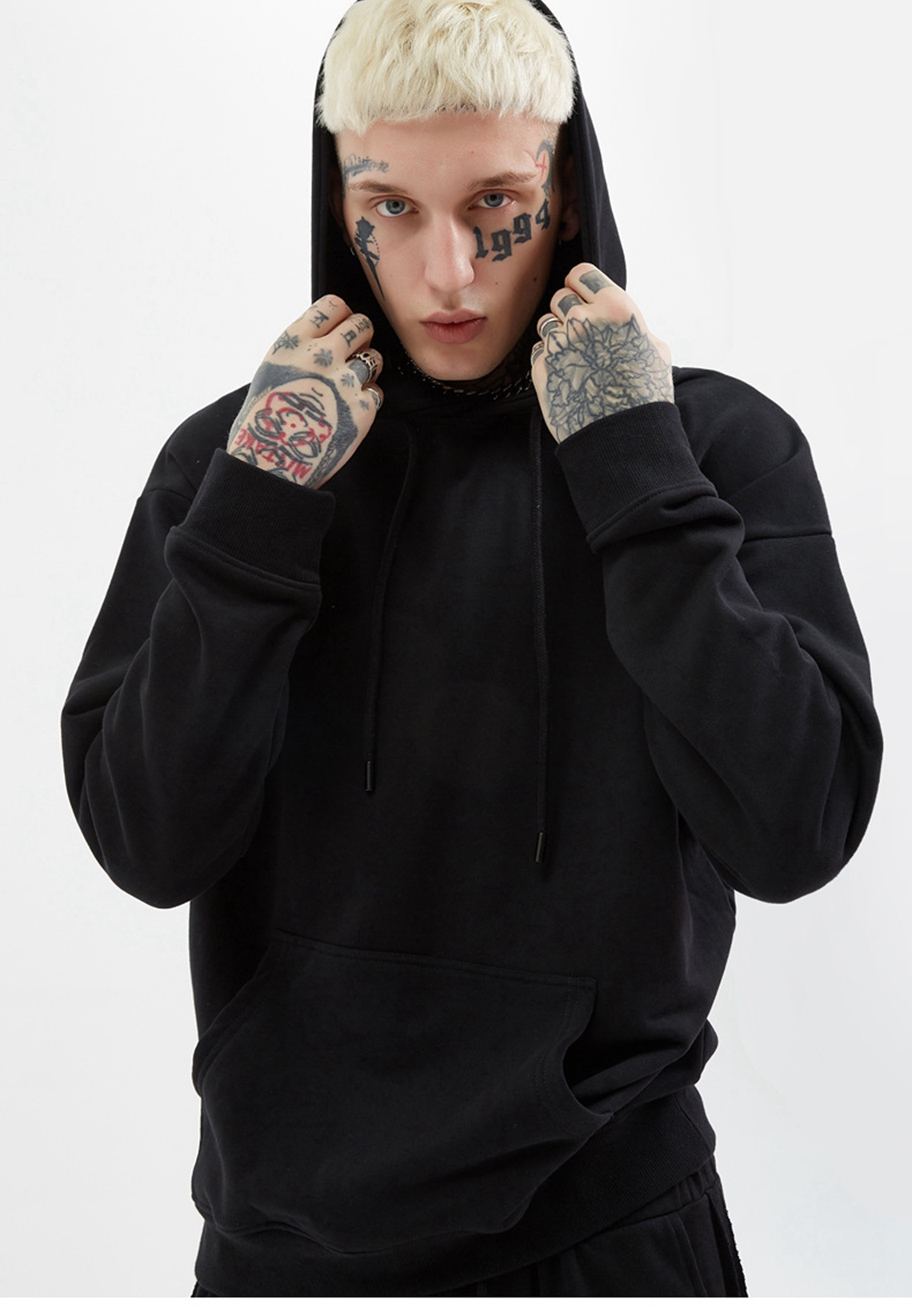 Minimalism Solid Color Loose Hoodie ApparelWin