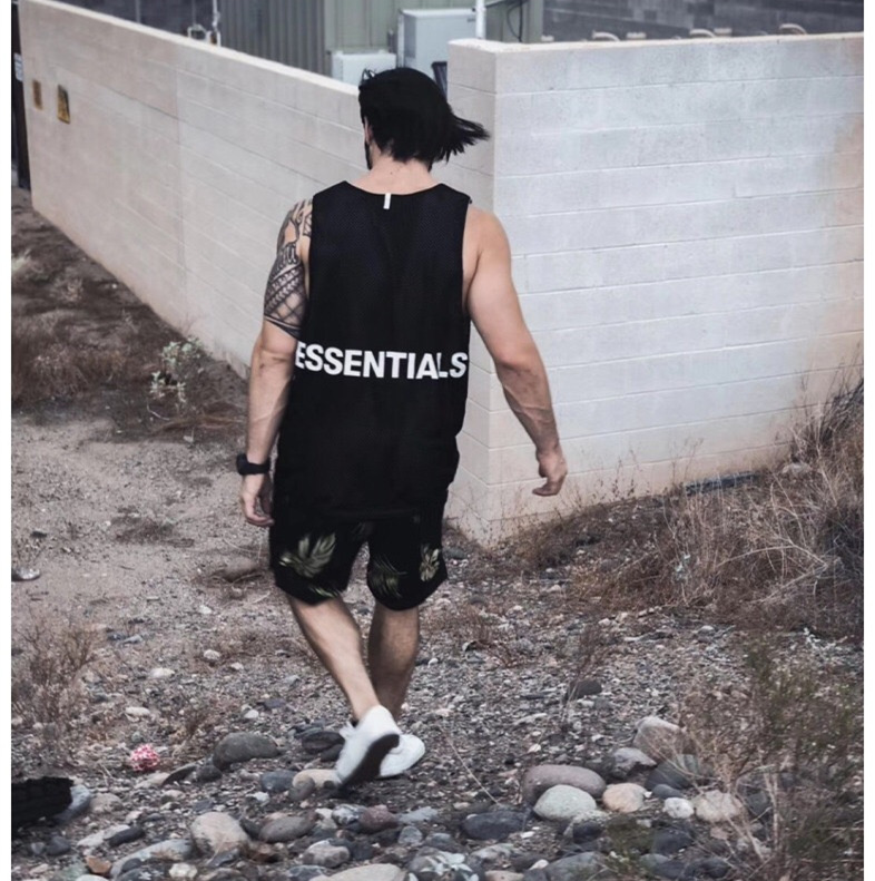 FOG Essentials Mesh タンクトップ L fear of god FEAR OF GOD FOG ESSENTIALS Mesh High Street Trend Sleeveless Vest