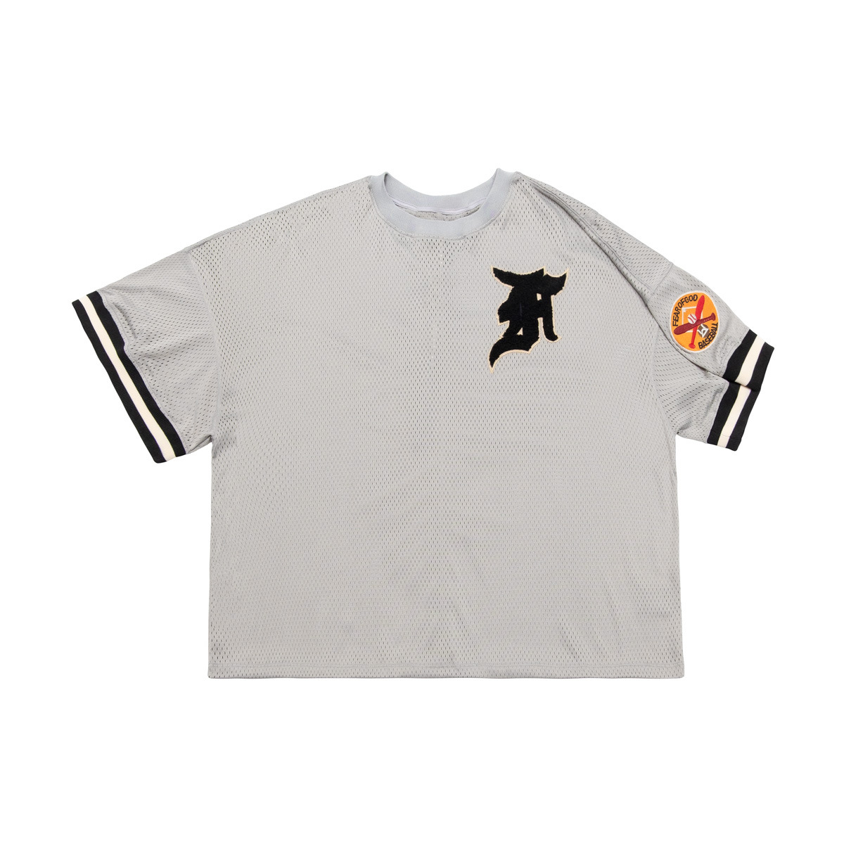 fear of god メッシュ Fear of God Mesh Oversized Tee in Grey | FWRD