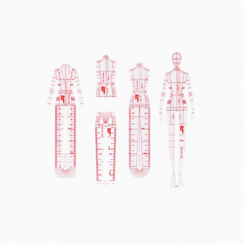 【Free Shipping】 Fashion Drawing Template Ruler Set 