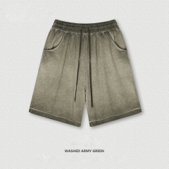 Washed military green