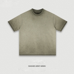 Washed military green