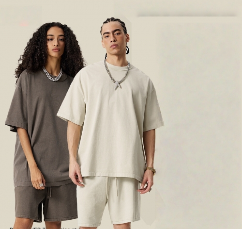 Retro washed casual sports suits