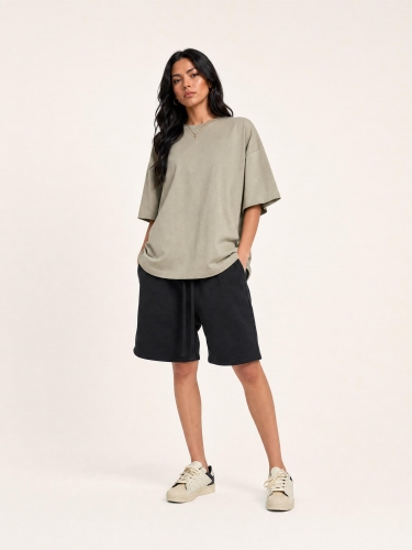 230GFOG earth tone loose cotton t-shirt