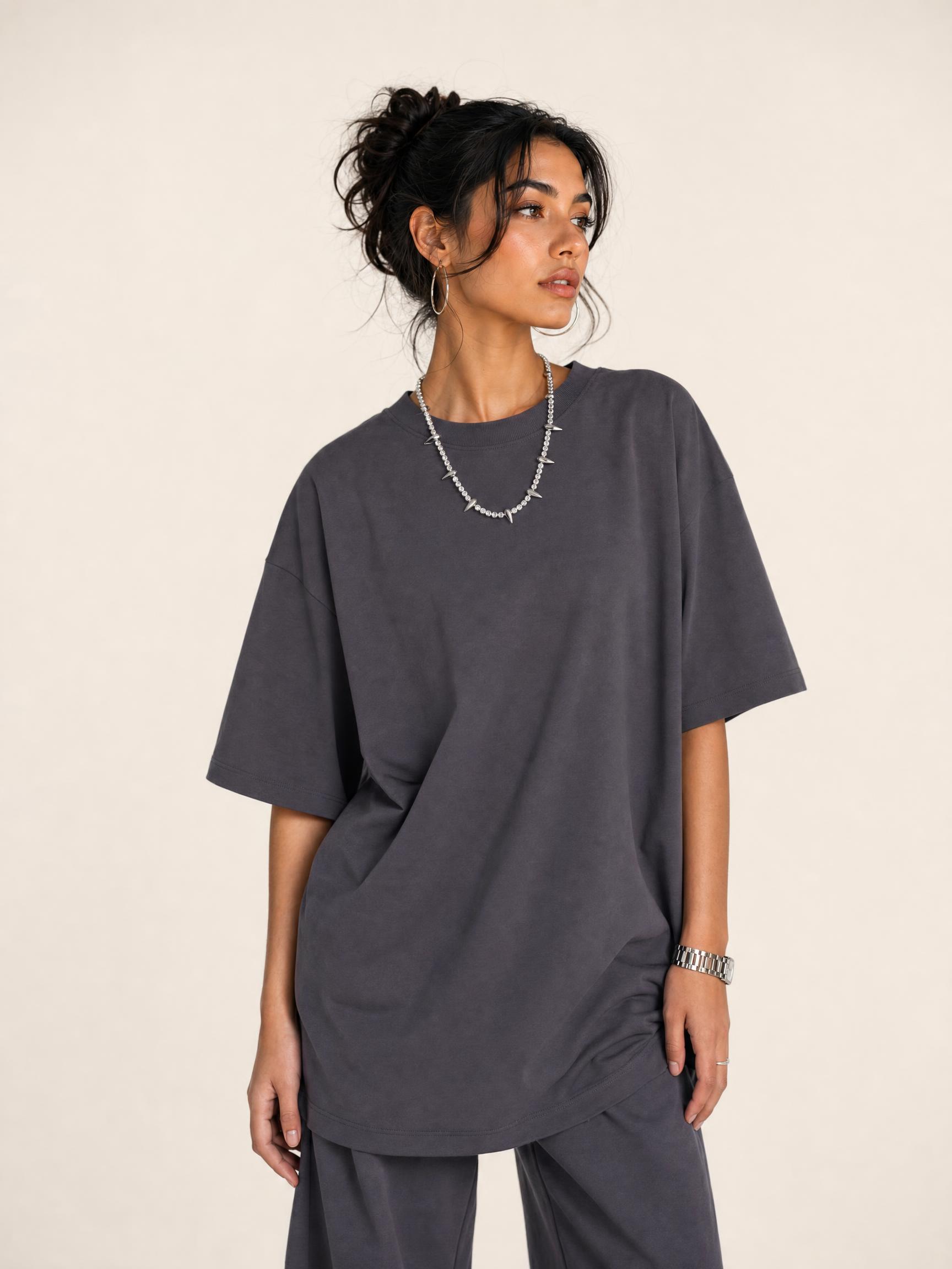 230G cool sport solid color frayed t-shirt
