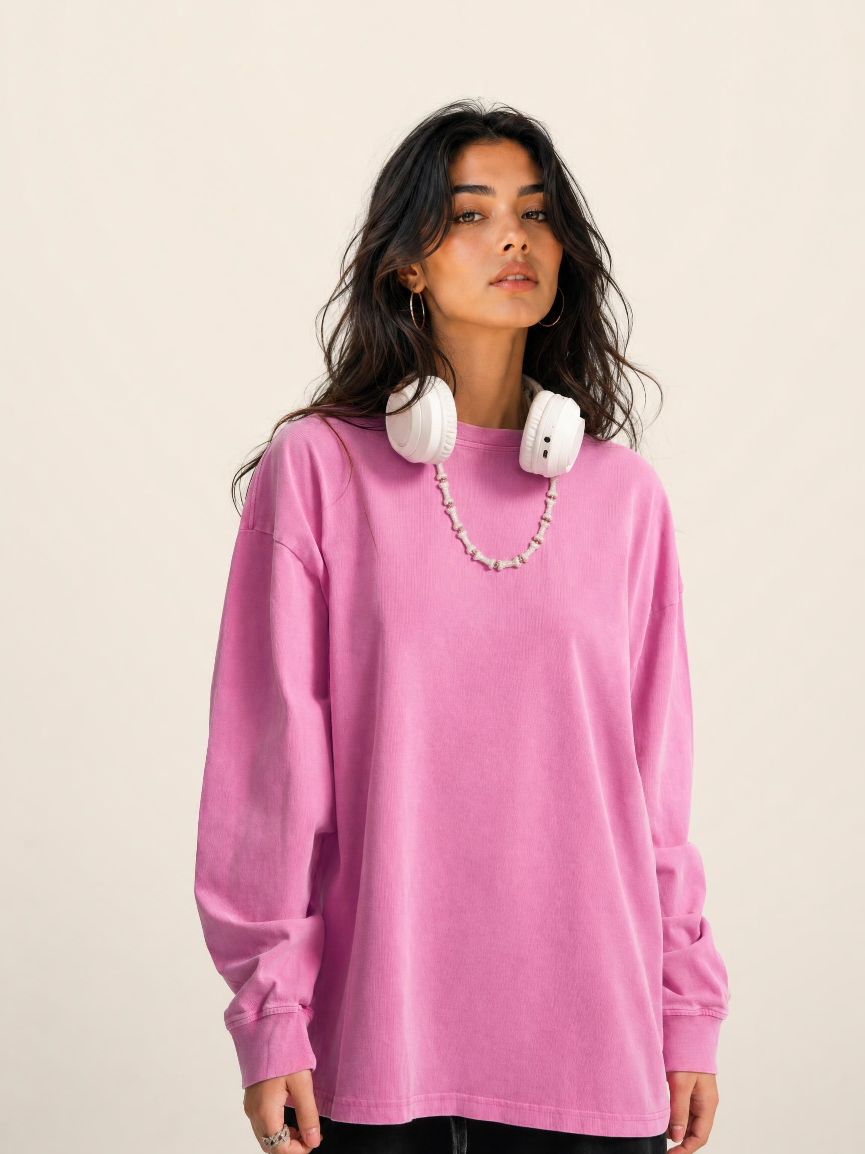 260GAmerican heavy vintage distressed long sleeve t-shirt