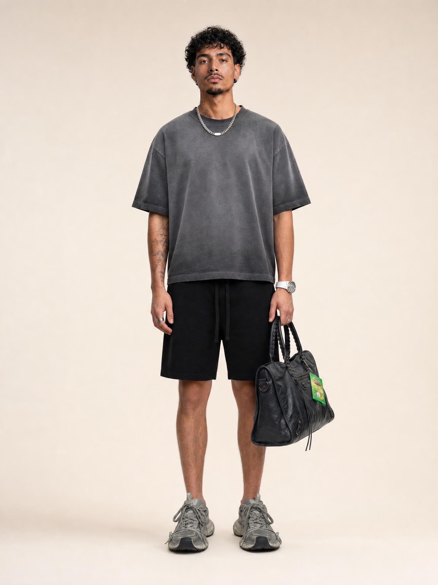 275G Men's Vintage Heavy Cotton Boxy Fit Short Sleeve T-Shirt