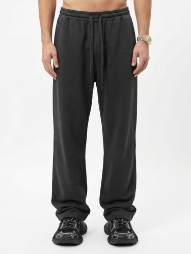 Autumn 2024  heavyweight solid color straight trousers sports style sweatpants