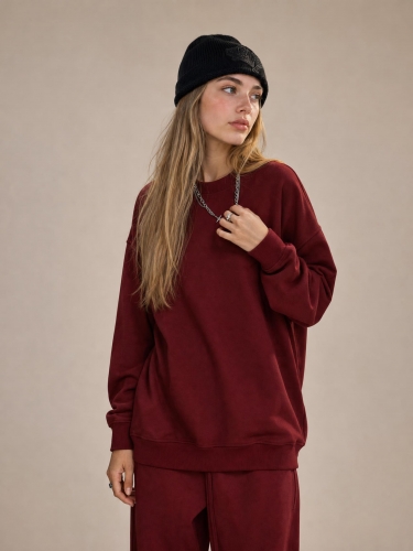 430G terry crewneck sweatshirt